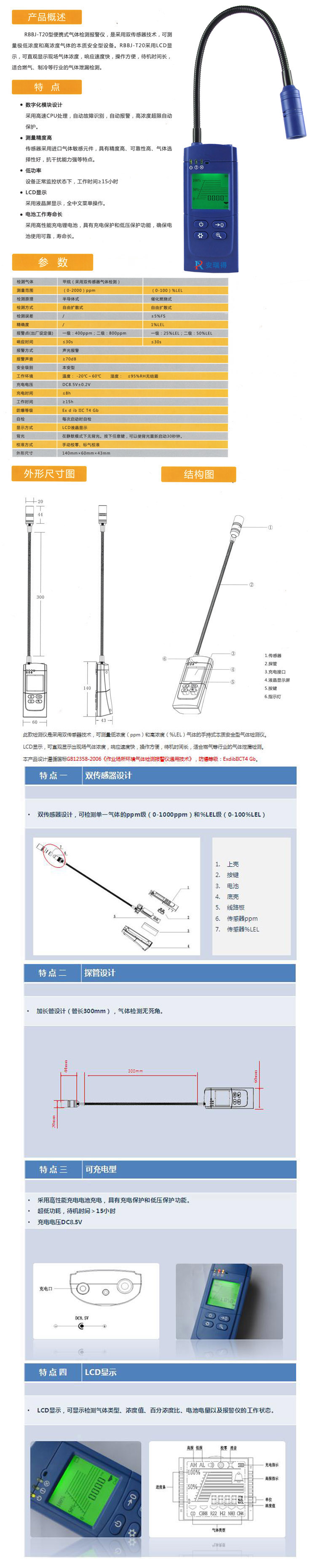 便携式气体检测报警仪概述