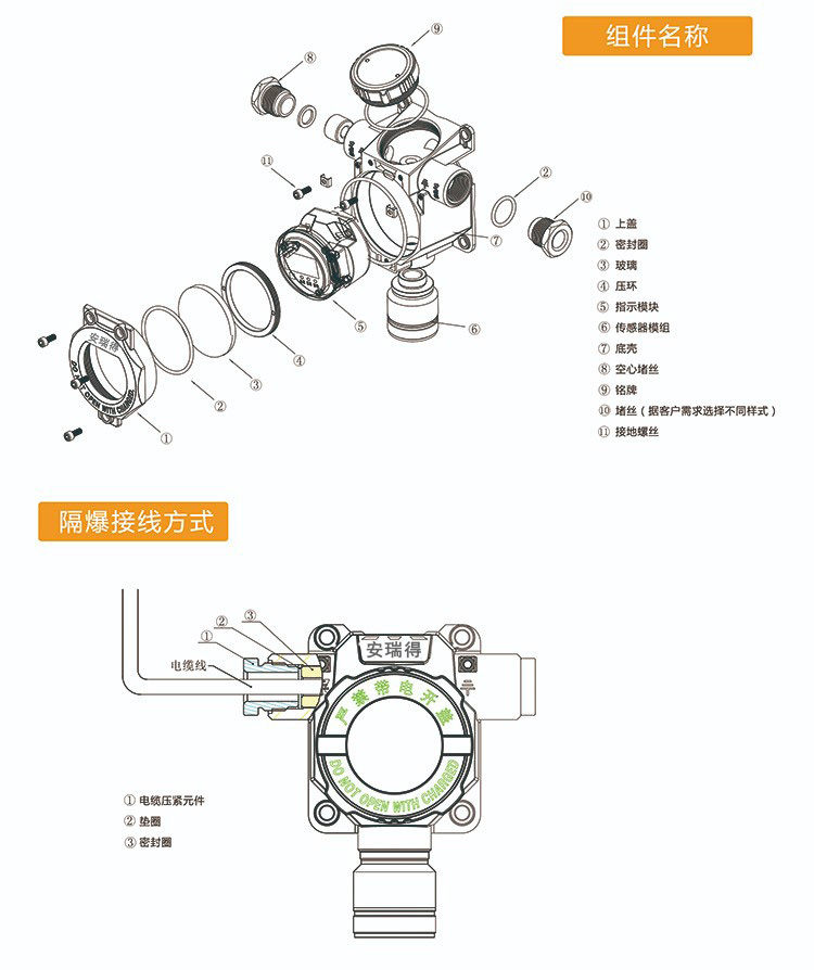 ARD-T6000-ZLGXS可燃气体探测器