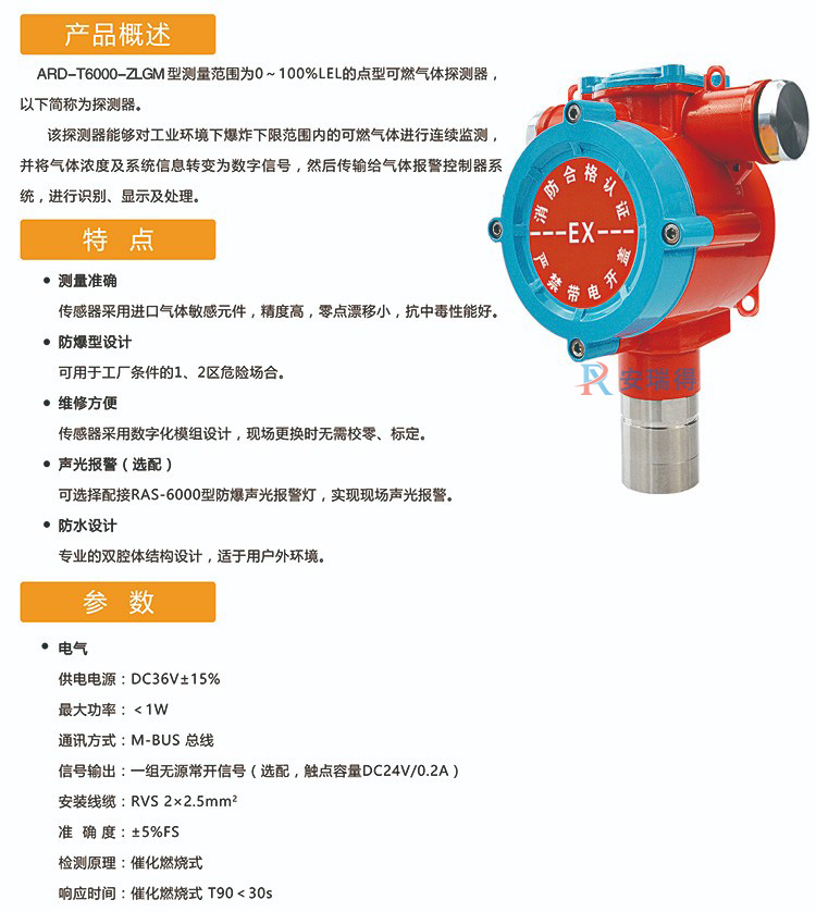 气体探测器安装简单方便