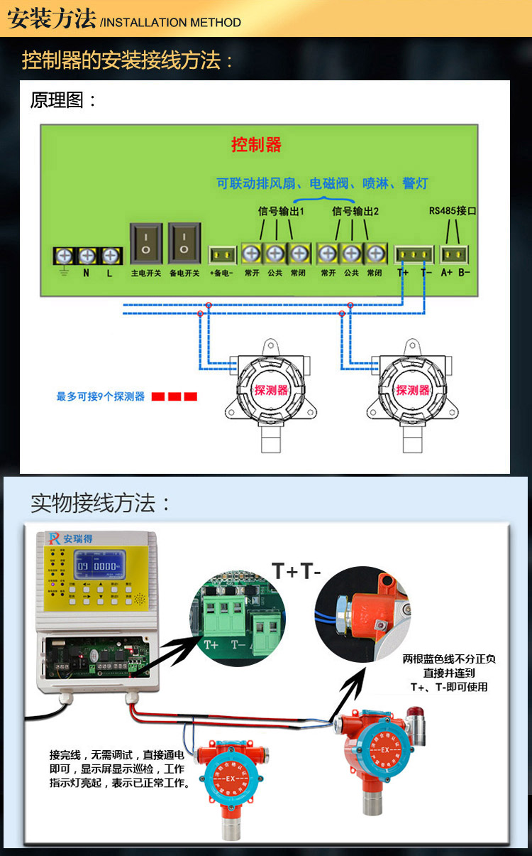 有害气体报警器安装方法 有害气体报警器安装方法